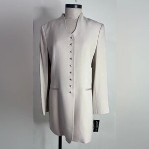 NWT Women’s Business Button Down 90s style long Blazer Dress